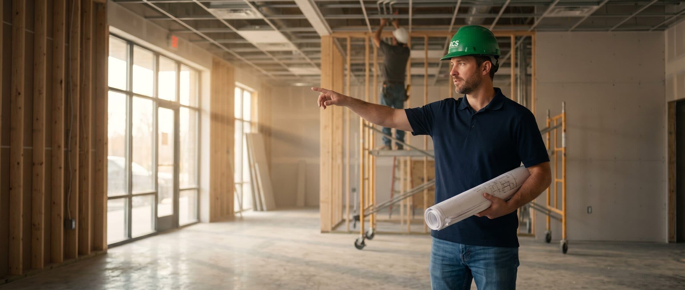 RCS general contracting and project management — coordinating licensed trades on a residential and commercial construction project